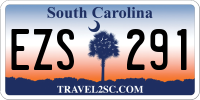 SC license plate EZS291