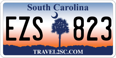 SC license plate EZS823