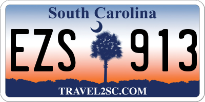 SC license plate EZS913