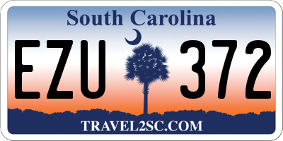 SC license plate EZU372