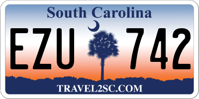 SC license plate EZU742