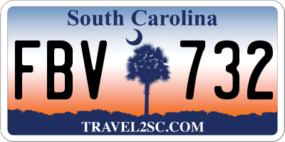 SC license plate FBV732