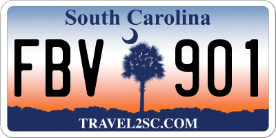SC license plate FBV901