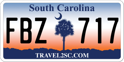SC license plate FBZ717