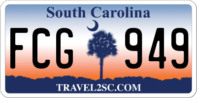 SC license plate FCG949