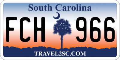 SC license plate FCH966