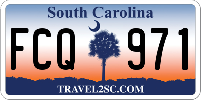 SC license plate FCQ971