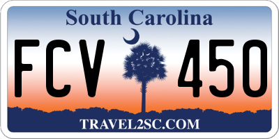SC license plate FCV450
