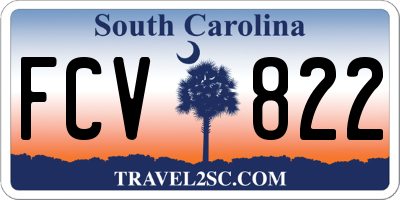 SC license plate FCV822