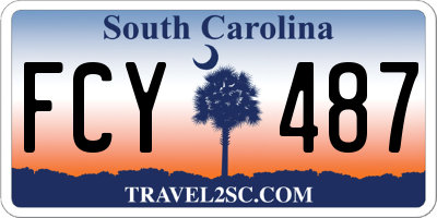 SC license plate FCY487