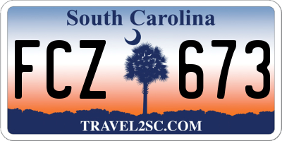 SC license plate FCZ673