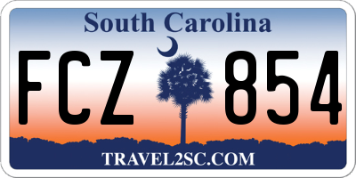 SC license plate FCZ854