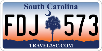 SC license plate FDJ573