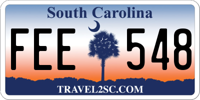 SC license plate FEE548