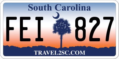 SC license plate FEI827