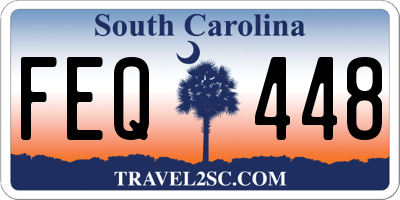 SC license plate FEQ448