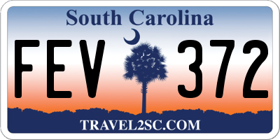 SC license plate FEV372