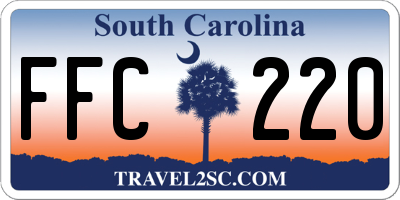 SC license plate FFC220