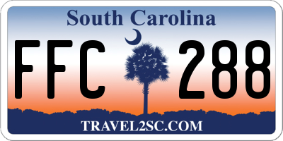SC license plate FFC288
