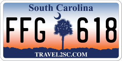 SC license plate FFG618