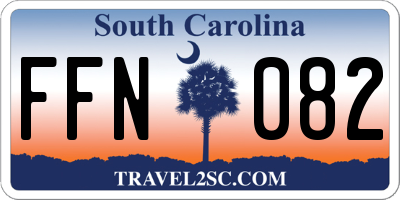 SC license plate FFN082