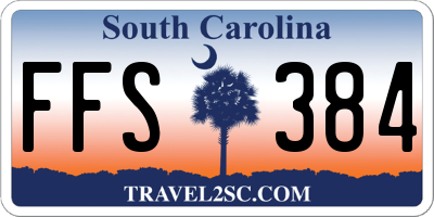 SC license plate FFS384