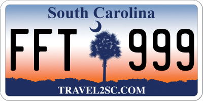 SC license plate FFT999