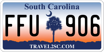 SC license plate FFU906