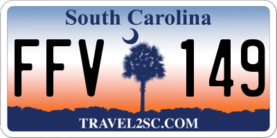 SC license plate FFV149