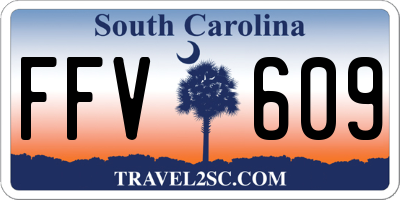 SC license plate FFV609