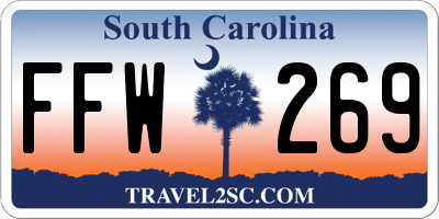 SC license plate FFW269