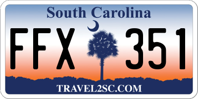 SC license plate FFX351