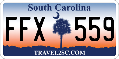SC license plate FFX559