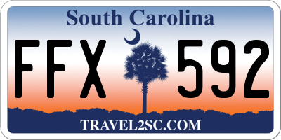 SC license plate FFX592