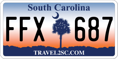 SC license plate FFX687