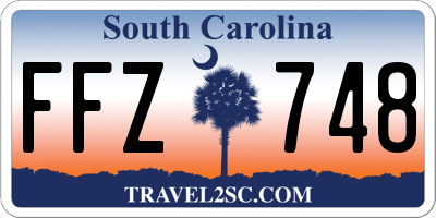 SC license plate FFZ748