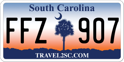 SC license plate FFZ907