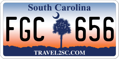 SC license plate FGC656
