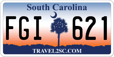 SC license plate FGI621