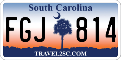 SC license plate FGJ814