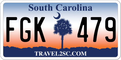 SC license plate FGK479