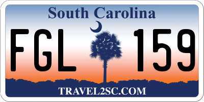 SC license plate FGL159