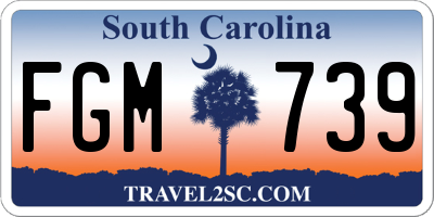SC license plate FGM739