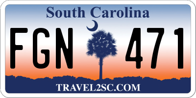 SC license plate FGN471