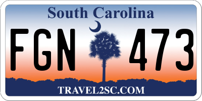 SC license plate FGN473