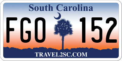 SC license plate FGO152