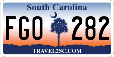 SC license plate FGO282