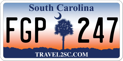 SC license plate FGP247