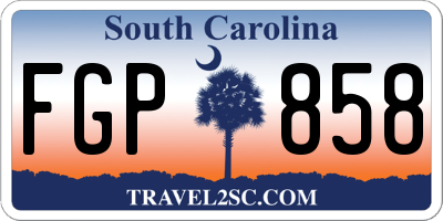 SC license plate FGP858