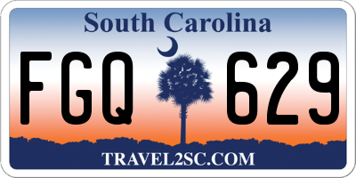 SC license plate FGQ629